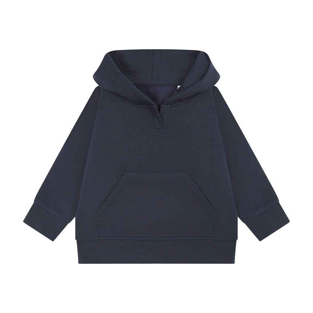 Navy - Front - Larkwood Childrens-Kids Sustainable Hoodie
