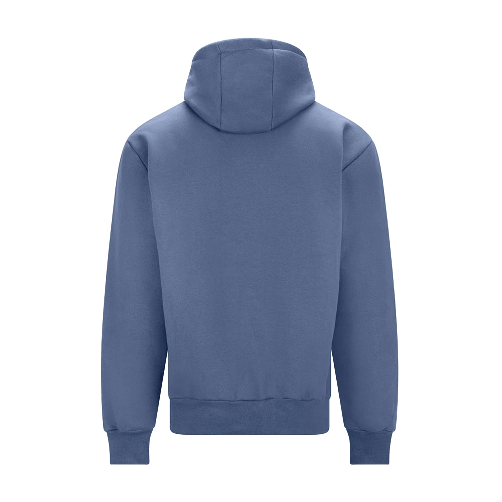 Atlantic Blue - Back - Awdis Mens Signature Heavyweight Hoodie