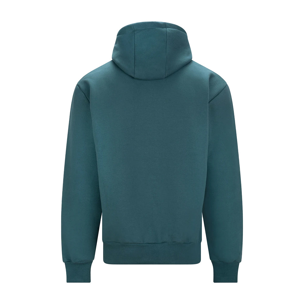 Teal - Back - Awdis Mens Signature Heavyweight Hoodie