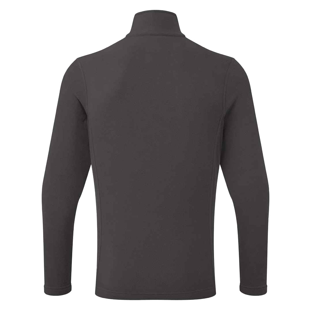 Dark Grey - Back - Premier Unisex Adult Recyclight Quarter Zip Fleece
