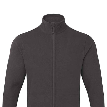 Dark Grey - Back - Premier Mens Recyclight Full Zip Fleece Jacket