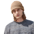 Biscuit - Back - Beechfield Unisex Adult Ribbed Polylana Beanie