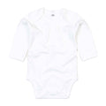 White - Front - Babybugz Baby Organic Long-Sleeved Bodysuit