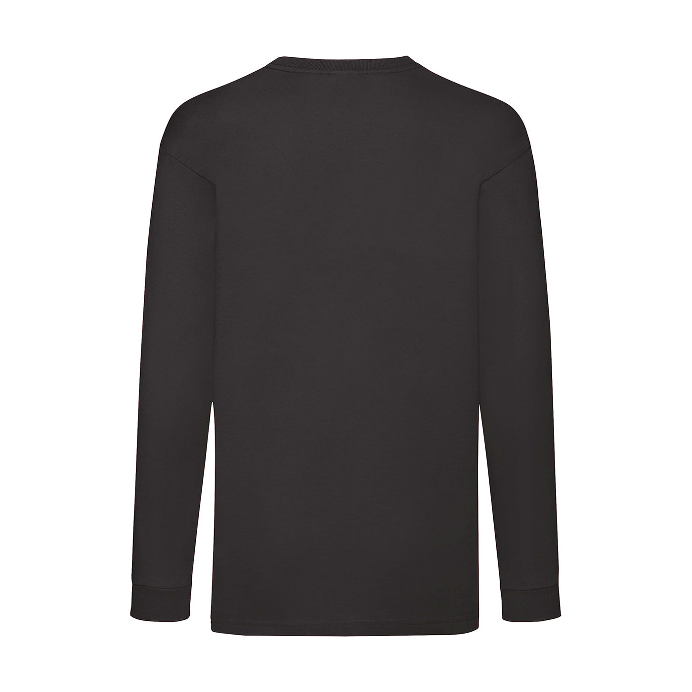 Dark Heather - Back - Fruit of the Loom Childrens-Kids Value Long-Sleeved T-Shirt