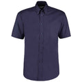 Midnight Navy - Front - Kustom Kit Mens Oxford Short-Sleeved Formal Shirt