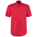 Red - Front - Kustom Kit Mens Oxford Short-Sleeved Formal Shirt