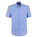 Mid Blue - Front - Kustom Kit Mens Oxford Short-Sleeved Formal Shirt