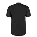 Black - Back - Kustom Kit Mens Workwear Oxford Classic Short-Sleeved Shirt