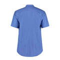 Italian Blue - Back - Kustom Kit Mens Workwear Oxford Classic Short-Sleeved Shirt