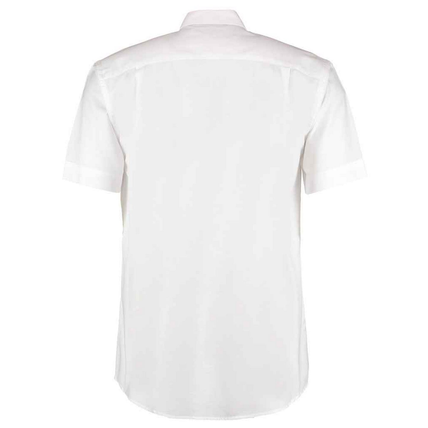 White - Back - Kustom Kit Mens Workwear Oxford Classic Short-Sleeved Shirt