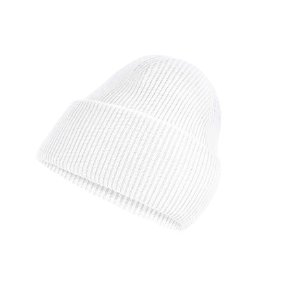 White - Back - Beechfield Unisex Adult Classic Deep Cuffed Beanie