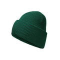 Bottle Green - Side - Beechfield Unisex Adult Classic Deep Cuffed Beanie