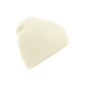 Sand - Front - Beechfield Unisex Adult Organic Cotton Fine Knit Beanie