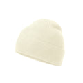 Sand - Side - Beechfield Unisex Adult Organic Cotton Fine Knit Beanie