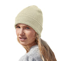 Sand - Lifestyle - Beechfield Unisex Adult Organic Cotton Fine Knit Beanie