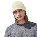 Sand - Pack Shot - Beechfield Unisex Adult Organic Cotton Fine Knit Beanie