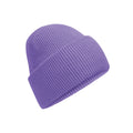 Violet - Front - Beechfield Unisex Adult Classic Deep Cuffed Beanie