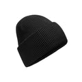 Black - Front - Beechfield Unisex Adult Classic Deep Cuffed Beanie