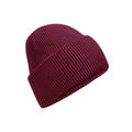 Burgundy - Front - Beechfield Unisex Adult Classic Deep Cuffed Beanie