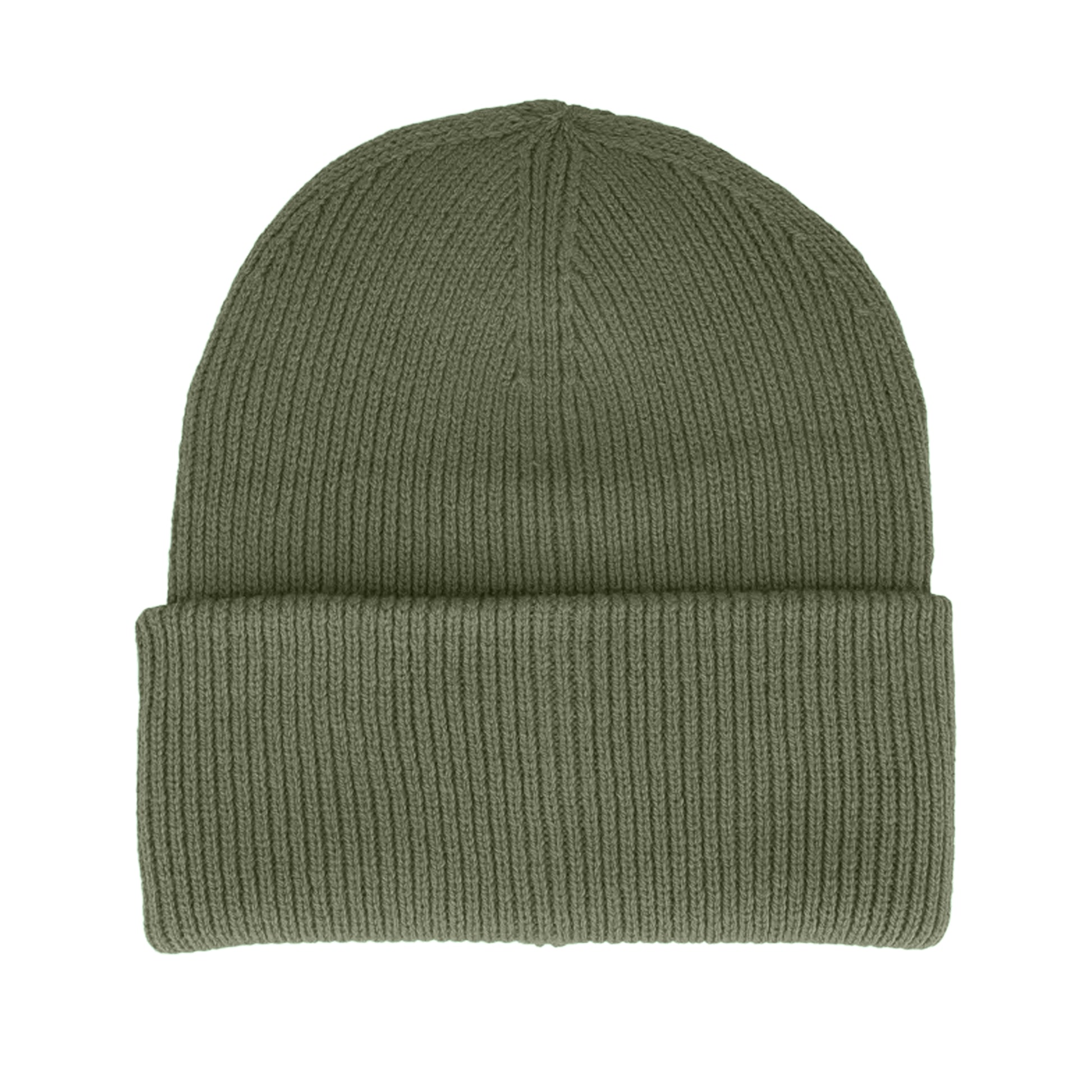 Olive - Back - Beechfield Unisex Adult Classic Deep Cuffed Beanie