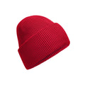 Classic Red - Front - Beechfield Unisex Adult Classic Deep Cuffed Beanie