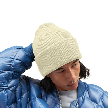 Vanilla - Side - Beechfield Unisex Adult Classic Deep Cuffed Beanie