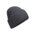 Graphite Grey - Front - Beechfield Unisex Adult Classic Deep Cuffed Beanie