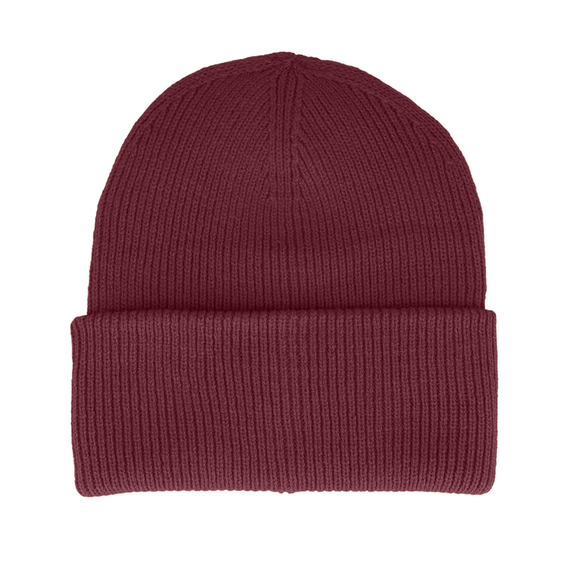 Burgundy - Back - Beechfield Unisex Adult Classic Deep Cuffed Beanie