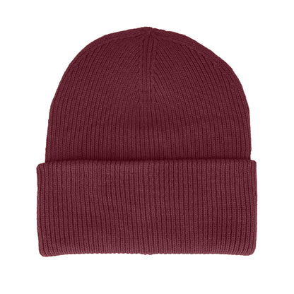Burgundy - Back - Beechfield Unisex Adult Classic Deep Cuffed Beanie
