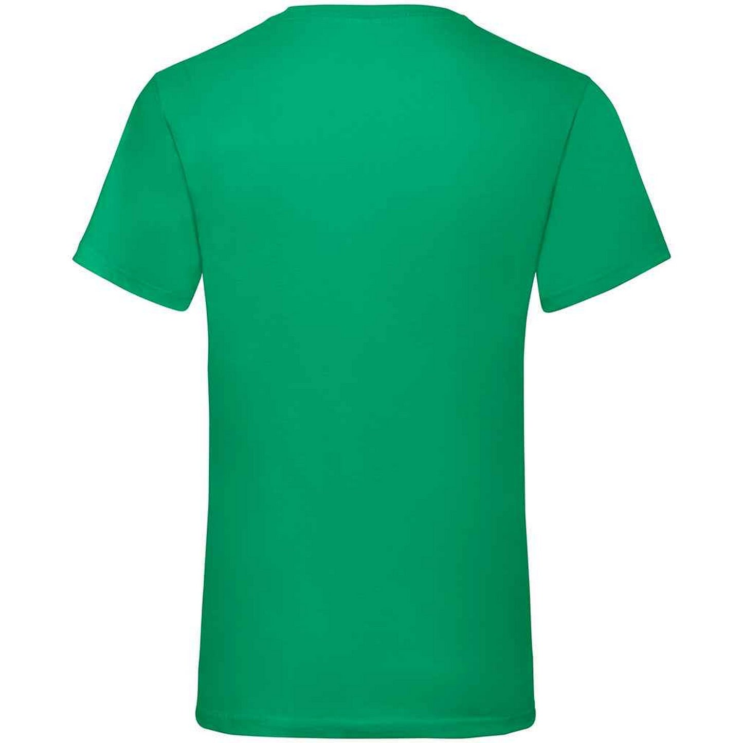 Kelly Green - Back - Fruit Of The Loom Mens Value V Neck T-Shirt