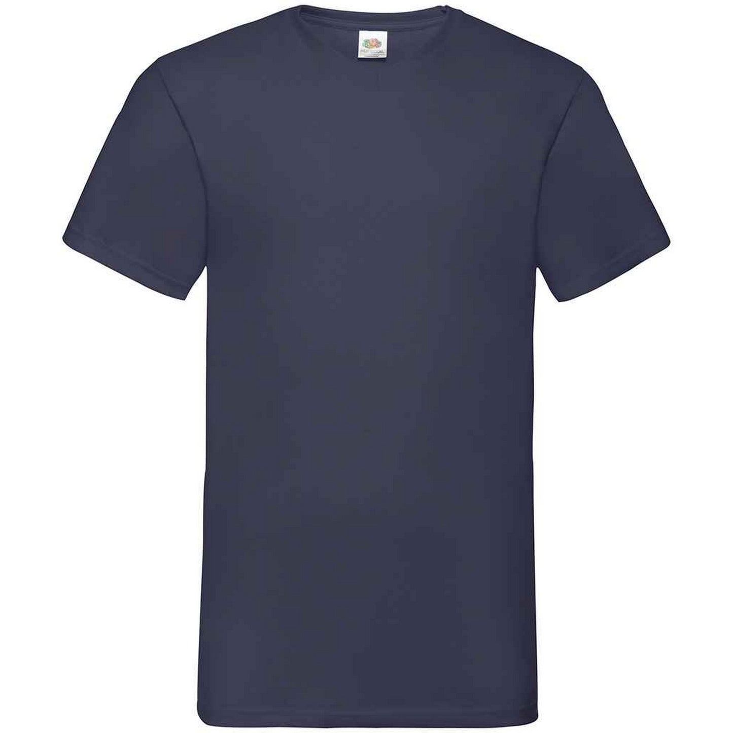 Deep Navy - Front - Fruit Of The Loom Mens Value V Neck T-Shirt