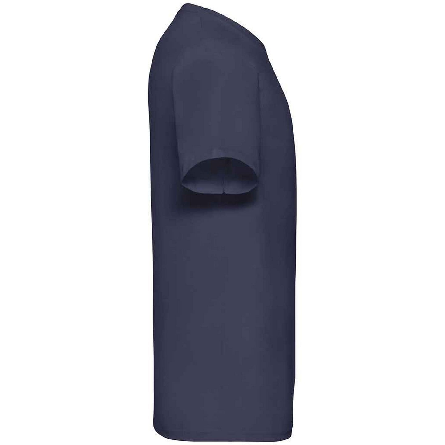 Deep Navy - Side - Fruit Of The Loom Mens Value V Neck T-Shirt