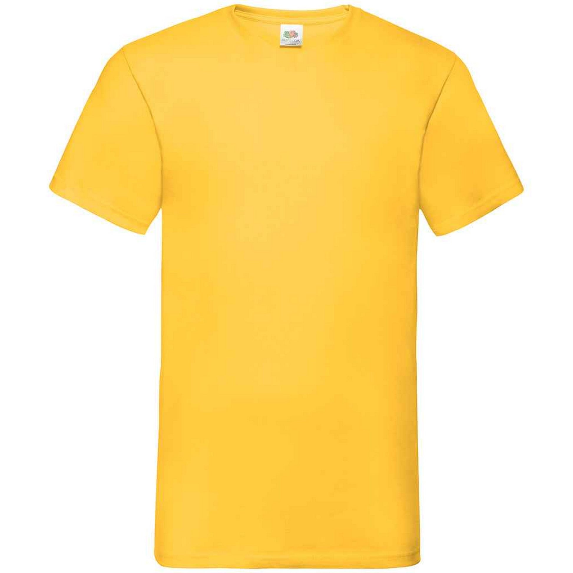 Sunflower - Front - Fruit Of The Loom Mens Value V Neck T-Shirt