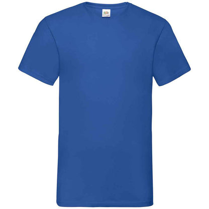 Royal Blue - Front - Fruit Of The Loom Mens Value V Neck T-Shirt