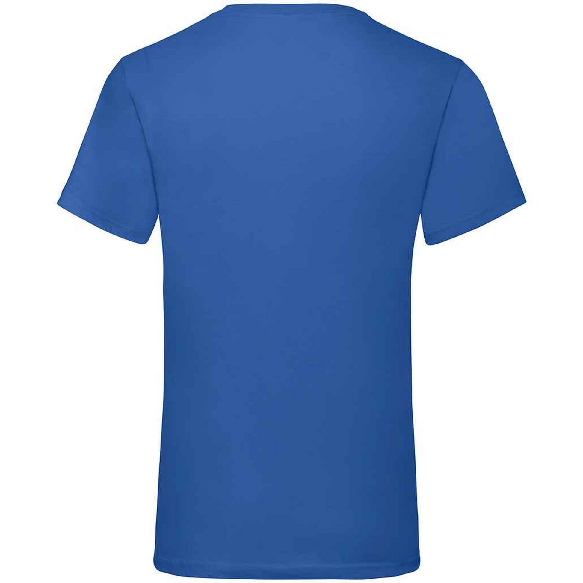 Royal Blue - Back - Fruit Of The Loom Mens Value V Neck T-Shirt