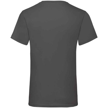 Light Graphite - Back - Fruit Of The Loom Mens Value V Neck T-Shirt