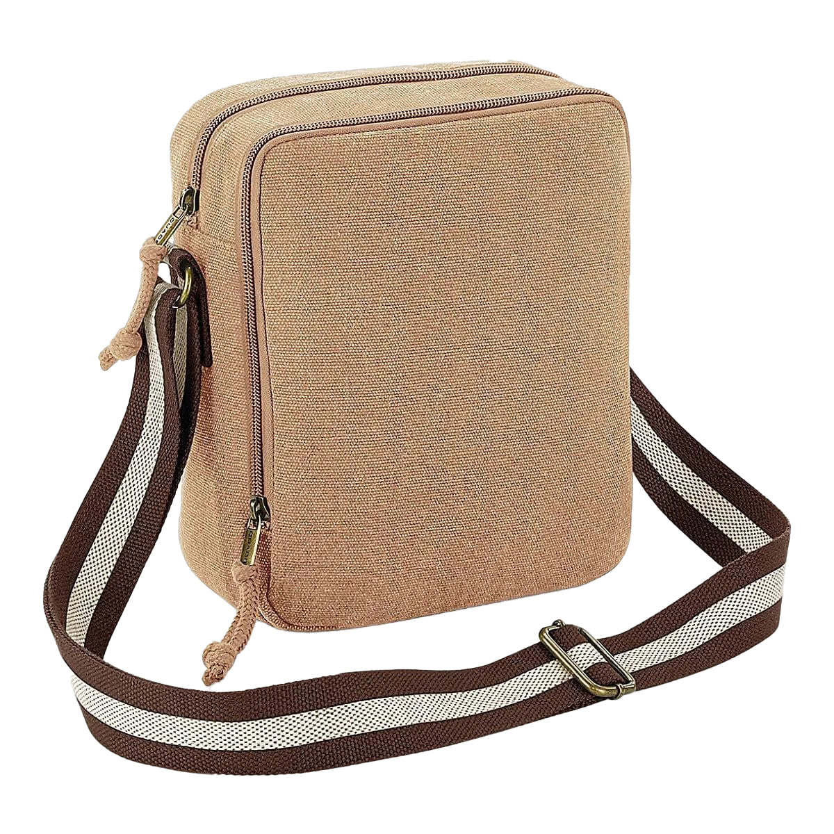 Sahara - Front - Quadra Vintage Canvas Mini Crossbody Bag