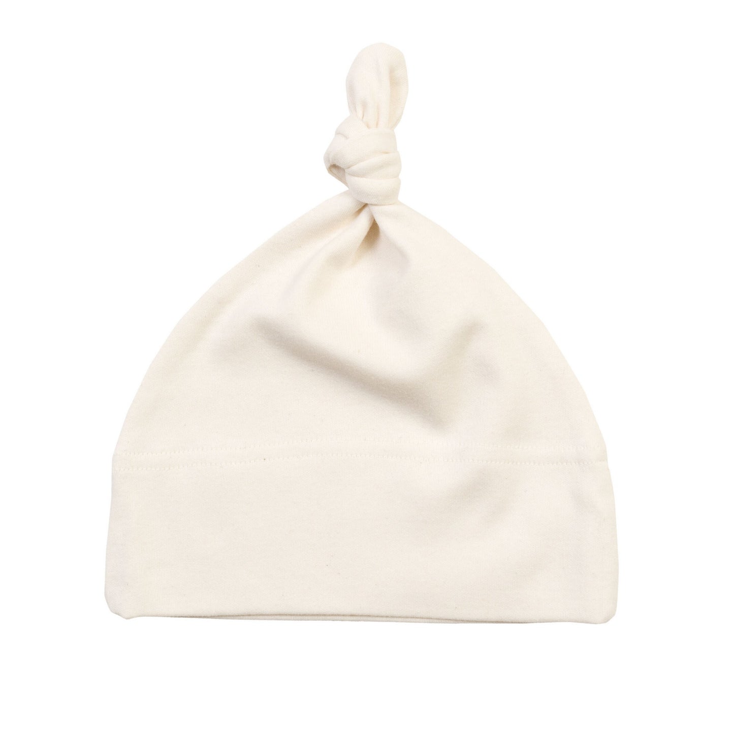 Organic Natural - Front - Babybugz Baby Knotted Hat