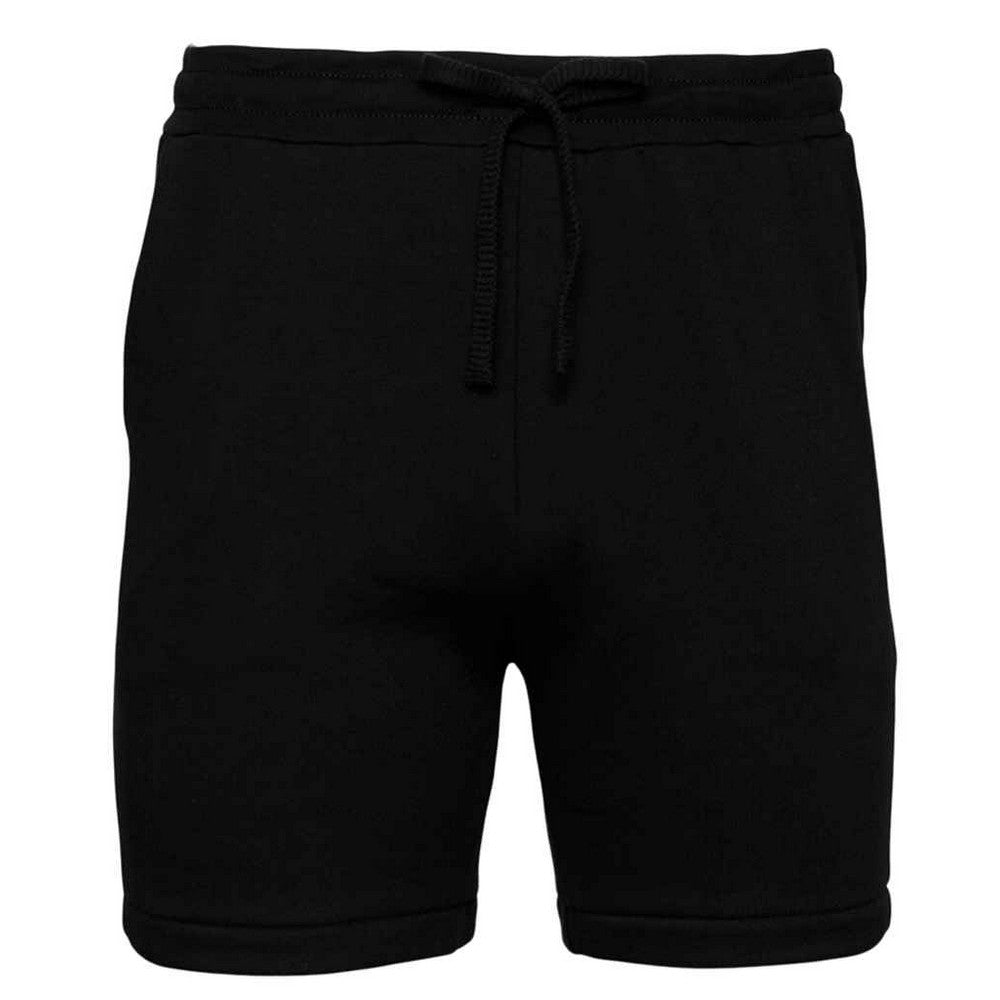 Black - Front - Bella + Canvas Unisex Adult Sponge Fleece Sweat Shorts