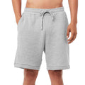 Athletic Heather Grey - Side - Bella + Canvas Unisex Adult Sponge Fleece Sweat Shorts