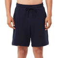 Navy - Side - Bella + Canvas Unisex Adult Sponge Fleece Sweat Shorts