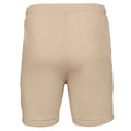 Tan - Back - Bella + Canvas Unisex Adult Sponge Fleece Sweat Shorts