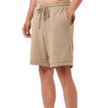 Tan - Side - Bella + Canvas Unisex Adult Sponge Fleece Sweat Shorts