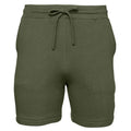 Military Green - Front - Bella + Canvas Unisex Adult Sponge Fleece Sweat Shorts