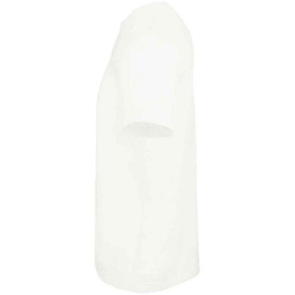 White - Side - SOLS Unisex Adult Tuner Plain T-Shirt