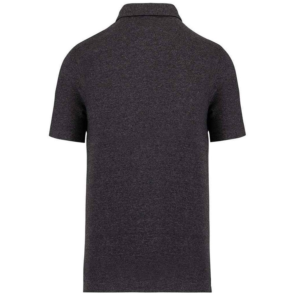 Anthracite Heather - Back - Native Spirit Unisex Adult Recycled Polo Shirt