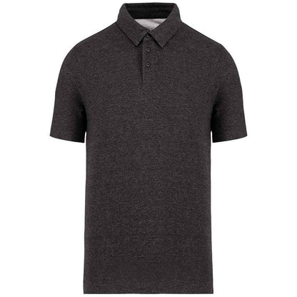Anthracite Heather - Front - Native Spirit Unisex Adult Recycled Polo Shirt