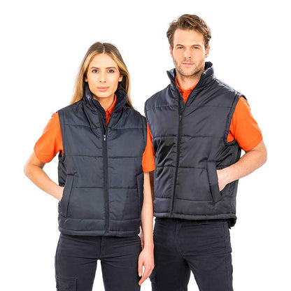 Black - Back - Result Core Unisex Adult Padded Body Warmer