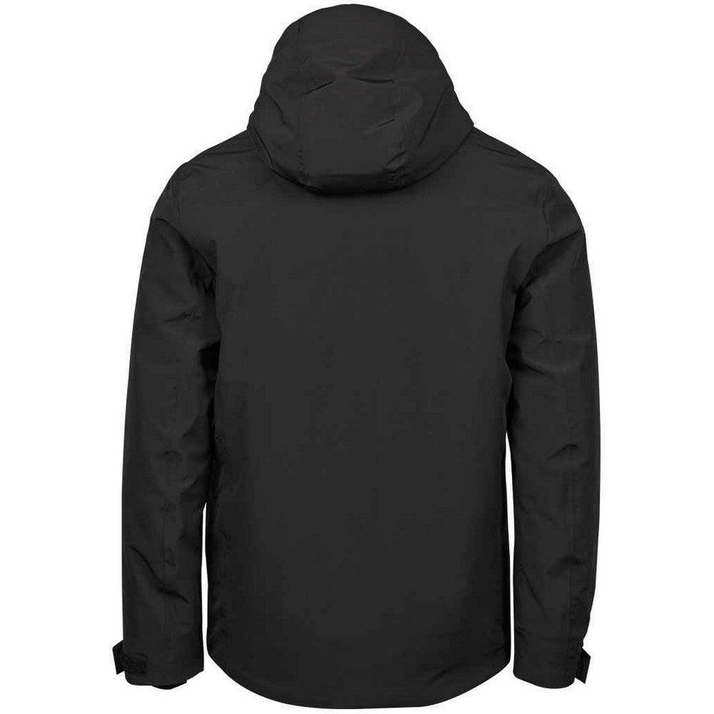Black - Back - Tee Jays Mens Waterproof Jacket