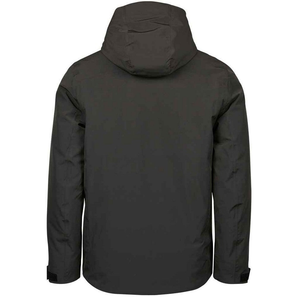 Asphalt - Back - Tee Jays Mens Waterproof Jacket
